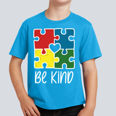 Youth T-Shirt - Autism Awareness - Be Kind Puzzle Thumbnail
