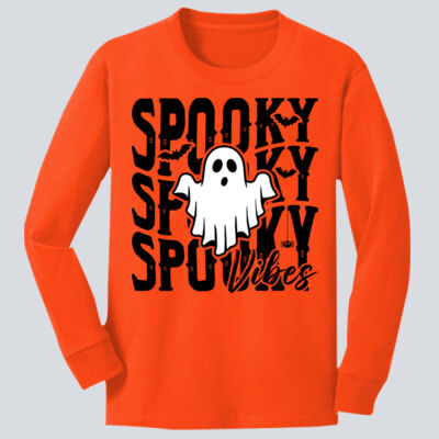 Youth Long Sleeve Shirt - Fall - Spooky Vibes Thumbnail