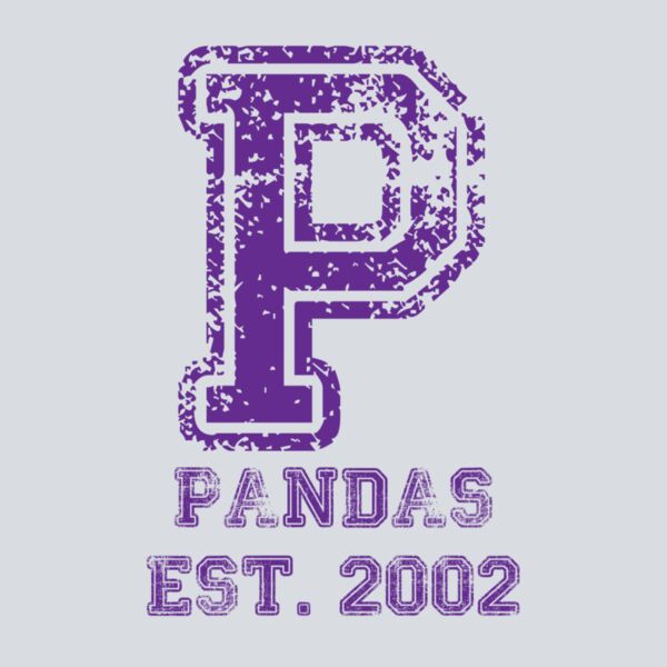 P Pandas Distressed- Purple  Thumbnail